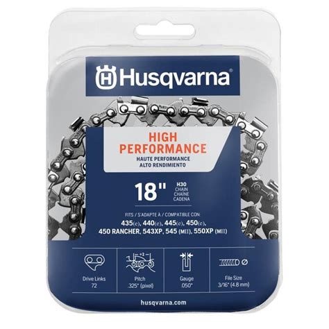 See back of package image for a list of saw models that this chain fits. . Replacement chainsaw chains husqvarna